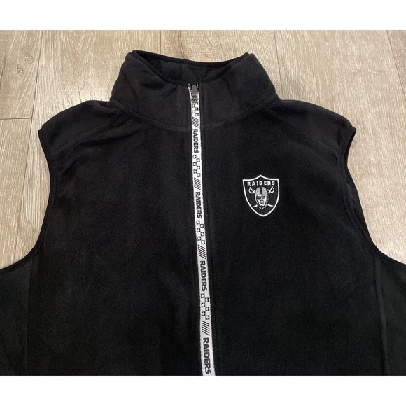 NWT NFL Team Apparel Oakland Los Angeles Las Vegas Raiders Vest Size Medium - Picture 4 of 8